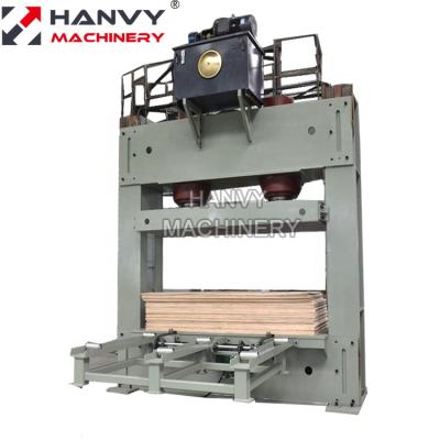 China Factory Hanvy Plywood Press 4*8ft Cold Press 500ton Cold Press For Plywood Production for sale