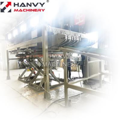 China Automatic PLYWOOD INDUSTRY Hanvy 2 Vacuum Bins Veneer Stacker For Veneer Peeling Line for sale