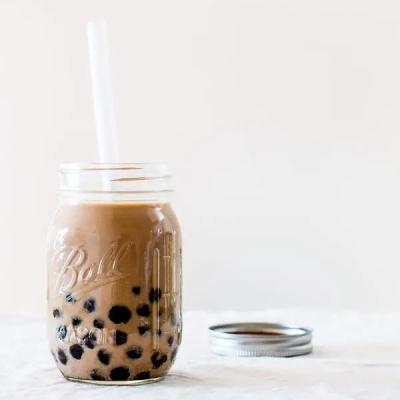 China All Ingredients are Natural No Additives Bubble Tea Powder Boba Tea Bag Pearl Tapioca 4 Cups Coffee Flavor Box for sale