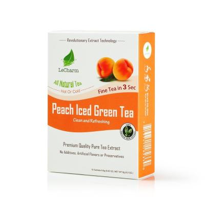 China Instant Tea Powder No Sugar And Ice Peach Fruit Detox Tea Extract Healthy Crystal for sale