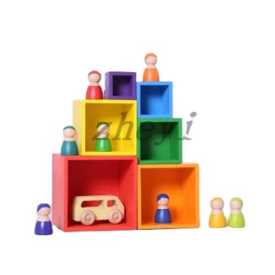 China Toy Factory Direct Selling Baby Building Block Toys Manufacturers Direct Selling Montessori Wooden Building Toys Educational Games for sale