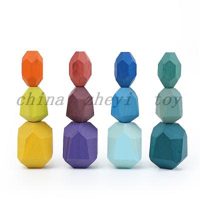 China Construction Toy Colorful beech and stone are popular for children's educational toys for sale