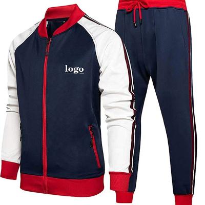 China Custom Made Two Piece Sweatsuit Wholesale Mens Breathable Outdoor Joggers With Logo Mens Sweatsuit Sets for sale