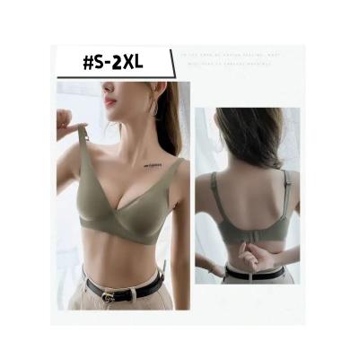 China Classic QUICK DRY Jelly Thin Bra And Seamless Daily Wear Adjustable Lift Up Brief Sets Wire Free Women Underwear Sets for sale