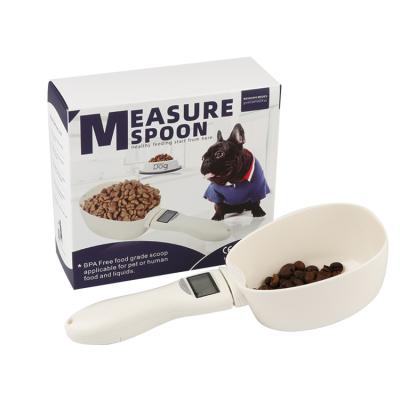 China 800g/1g Pet Food Scale Cup For Dog Cat Feeding Bowl Kitchen Scale Spoon Scoop Measuring Cup Portable With Led Display MX-11 for sale