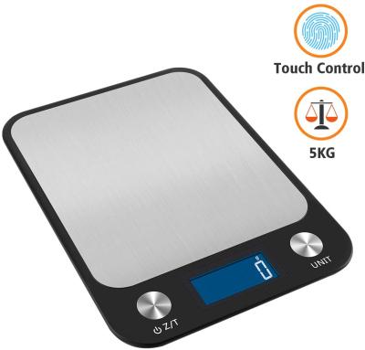 China Kitchen Scales 10kg x1g Stainless Steel Cooking Scale Waterproof Digital Multifunctional Food Scale Cooking Tools Balance for sale