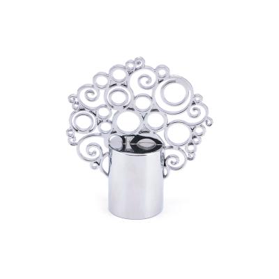 China Bottles Custom Design Small Cosmetic Bottle Metal Cap Metal Perfume Caps for sale