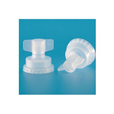 China Non Spill Hot Sale White Round Medical Polypropylene Liquid Rinse Cap for sale