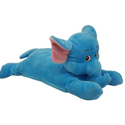 China Blue Plush Stuffed Elephant Toy With Pillow for sale