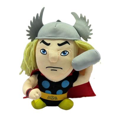 China Plush Toy Doll Thor with Yarn Hair, Hat and Vest for Play Figure for sale