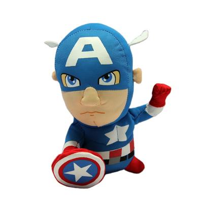 China Plush Printed Cool American Captain Soft Plush Doll for sale