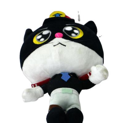 China Soft Plush Toy Cat with Tie Hat and Outfit for sale