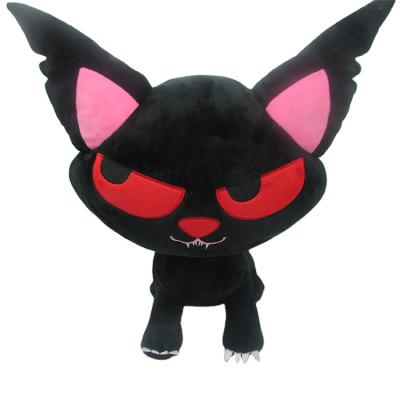 China Lovely black soft plush toy black cat for sale