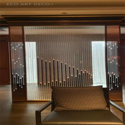 China Hotel art installation background wall fashion decoration water corrugated 15mm acrylic plate transparent light guide plate for sale