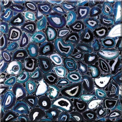 China Modern Custom Made Translucent Natural Agate Blue Luxury Decorative TV Background Wall Panel Lamp for sale