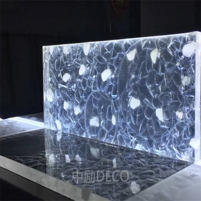 China Modern Chinese Custom Natural Marble Background Decoration Hotel Bar Surface Sink Transparent Agate Panel for sale