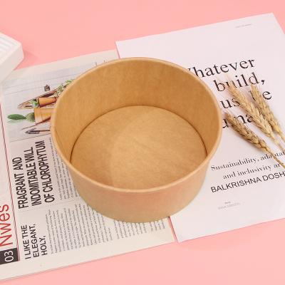 China Recycled materials china manufacturer make kraft paper bowl take away food paper soup bowl for snack disposable paper bowl for sale