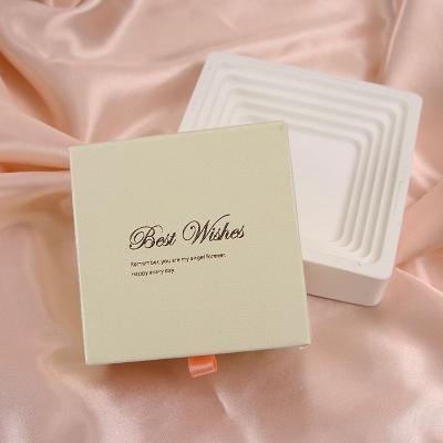 China Recycled Materials Customized Printing Small Drawer Logo Paper Gift Rigid Package Box Luxury Jewelry Earring Case Boxes For Bracelet for sale