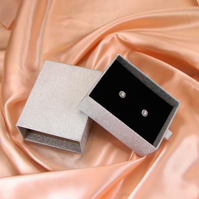 China Custom Logo Rigid Paper Materials Printing Earring Boxes Recycled Gift Drawer Cardboard Jewelry Necklace Packaging Luxury Paper Box for sale