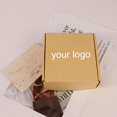 China Recycled Materials Wholesale Kraft Paper Packaging Mailing Box Corrugated Paper Mailer Boxes For Shipping With Custom Printing Logo for sale