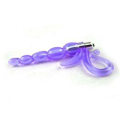 China Medical Silicone+Vibrating Egg Anal Vibrator Love Bullet Butt Plug Vibrating Silicone Ball Gun Vibrating 4 Colors Available for sale