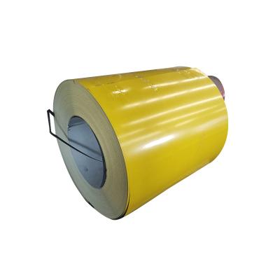 China Pipe Factory Fabrication PPGI Color Coated Coil Galvanized Coil Coil In Yellow Color for sale