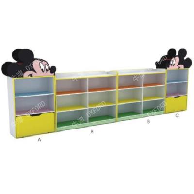 China Doraemon Shape Eco - Friendly Kids Toy Cabinet Melamine Board Furniture KB45 for sale