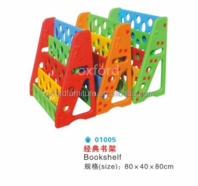 China Environmental Kindergarten Furniture Kids Colorful Bookshelf for sale