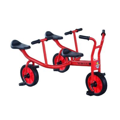 China High Quality Amusement Park Children Three People Bicycles In Kindergarten Strong And Sturdy for sale