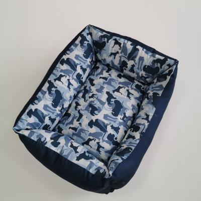 China Hot Selling Indoor Mechanical Washing Professional Competitive Price Microfiber Printing Dog Bed For Summer And Spring Use for sale