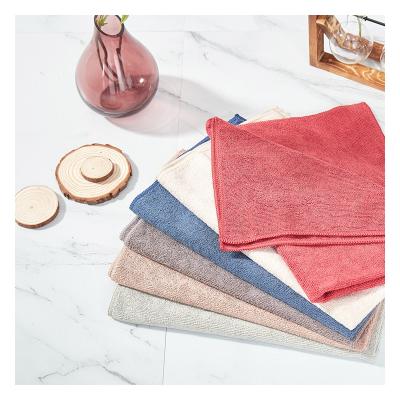 China High quality comfortable multicolored cleaning cloth stocked with polyamide microfiber and microfiber polyester for sale