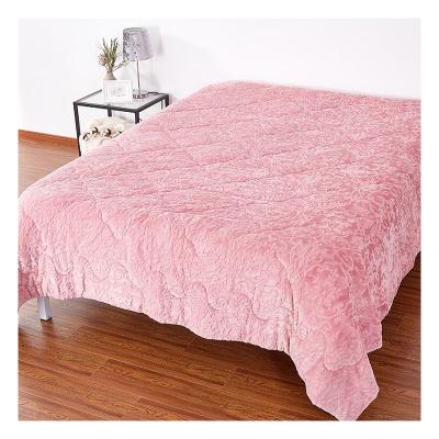 China Comfortable and sensible style, modern home, multicolored etching and printing, microfiber flannel comforter for sale