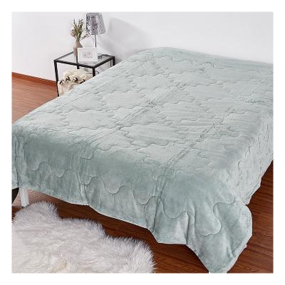 China Single-needle flannel microfiber home modern style factory direct selling soft and warm quilt for sale