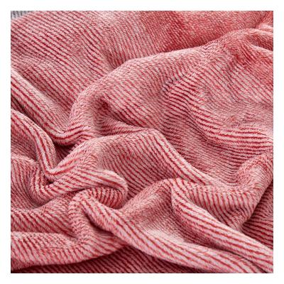 China PORTABLE Plain popular super soft light style prestige high quality cationic flannel blanket for sale