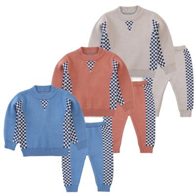 China Boys Anti-Shrink Suits New Spring Sweaters Fashion Kids Casual Two-Piece Suits Baby Clothing Sets for sale