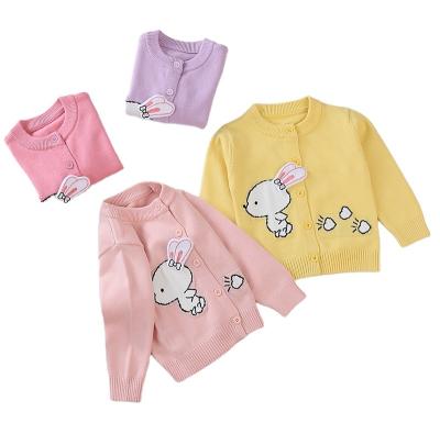 China Children's Girls Sweater Anti-Shrink Baby Knitted Cardigan Spring Long Sleeve New Style for sale