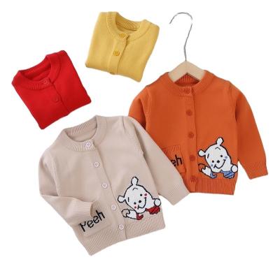 China Baby cardigan sweater spring and autumn anti-shrink baby knitted sweater baby sweaters for sale