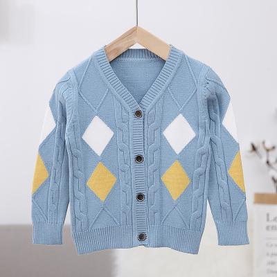 China Anti-Shrink Fashion Knitted Baby Boy Sweater Design Kids Boutique Sweater Cardigan for sale