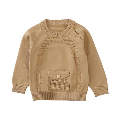 China Anti-Shrinkage Boys Knitted Cute Knitted Cardigan Sweater Boys Fashion Plaid Sweater Toddler Top Coat Sweater Kids for sale