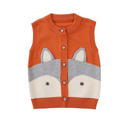 China Pony Clip Children Infant Knitted Sweater Anti-Shrink Solid Color Boys Girls Vest Baby Autumn Clothing Unisex Outerwear All-match for sale