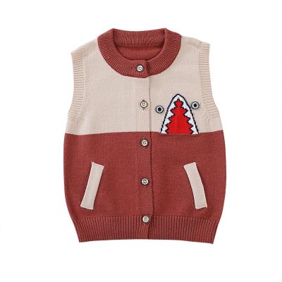 China Baby 0 to 3 month anti-shrink vest knitted cardigan baby unisex sweater knitted vest coat all-match cardigan for sale