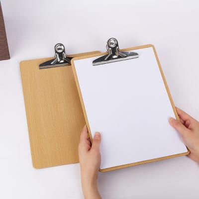 China High Quality Recyclable Office A4 Paper Writing Board Folder Stationery Recycled Bamboo Hard Clip Board Folder Holder for sale