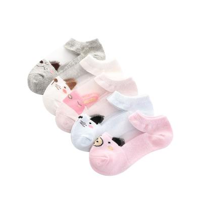 China Wholesale new QUICK DRY thin ice baby spring silk socks and summer mesh kids socks cartoon kids dance socks for sale