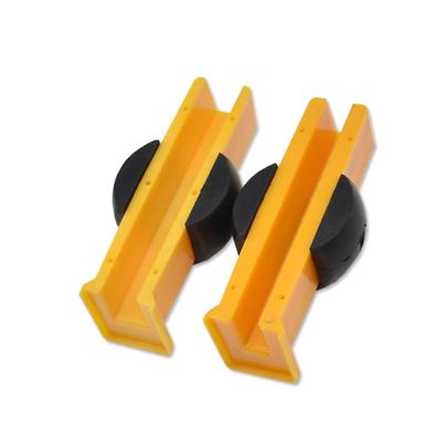 China Industrial Heavy Yellow Fender Ball 10 Mm 16mm Industrial Heavy Yellow Ball Guide Car Lining Boot L12 Lift Rail Sliding Boot for sale