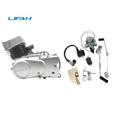 China OEM Suzuki 100cc Factory Complete Air Cooled Lifan AX100 2 Stroke Air Cooled Engine Motorcycle With Electric Kick Start Spare Parts Kit for sale