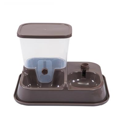 China Sustainable Wholesale Automatic Plastic Water Feeder Dog Bowl Pet Food Dispenser for sale