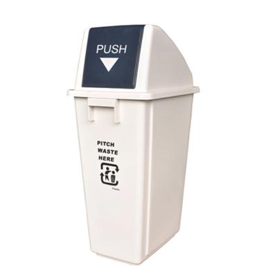 China Custom Color Viable Indoor Office Home Plastic Garbage Waste Bins Garbage Bins Trash Bin With Lid for sale