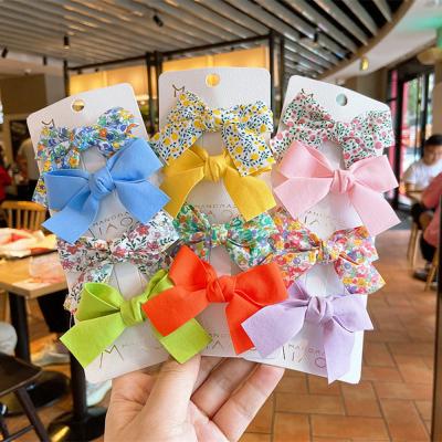 China Purpose 2Pcs/set Multi-Function Sweet Cute Girls Floral Hair Bows Kids Hairpins Princess Cut Headdress Hair Accessories for sale