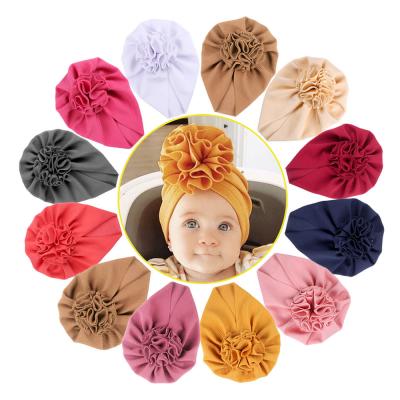 China Multifunctional Purpose Baby Hat for Girls Princess Waffle Baby Beanie Elastic Toddler Baby Turban Hats Infant Girl Hat for sale