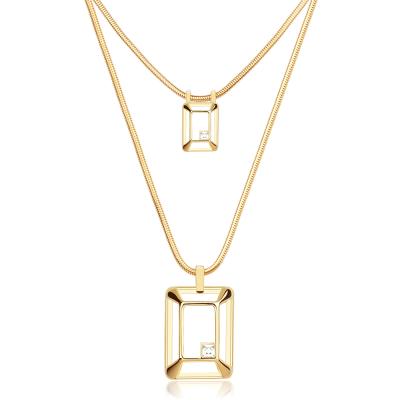 China 2021 New Fashion Attractive Brass Necklace Eco-friendly With 18K Gold Plating for sale